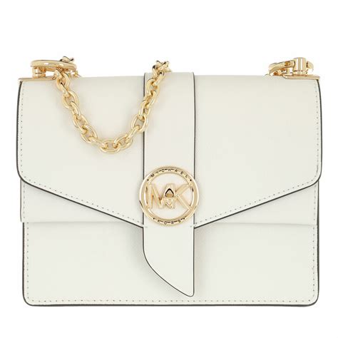 michael kors white bag cross body|Michael Kors optic white handbags.